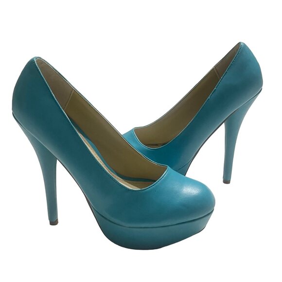 Women's 5" Heels Platform Dress Pumps Round Toe Slip-On | Elegant Party Shoes - Picture 2 of 6